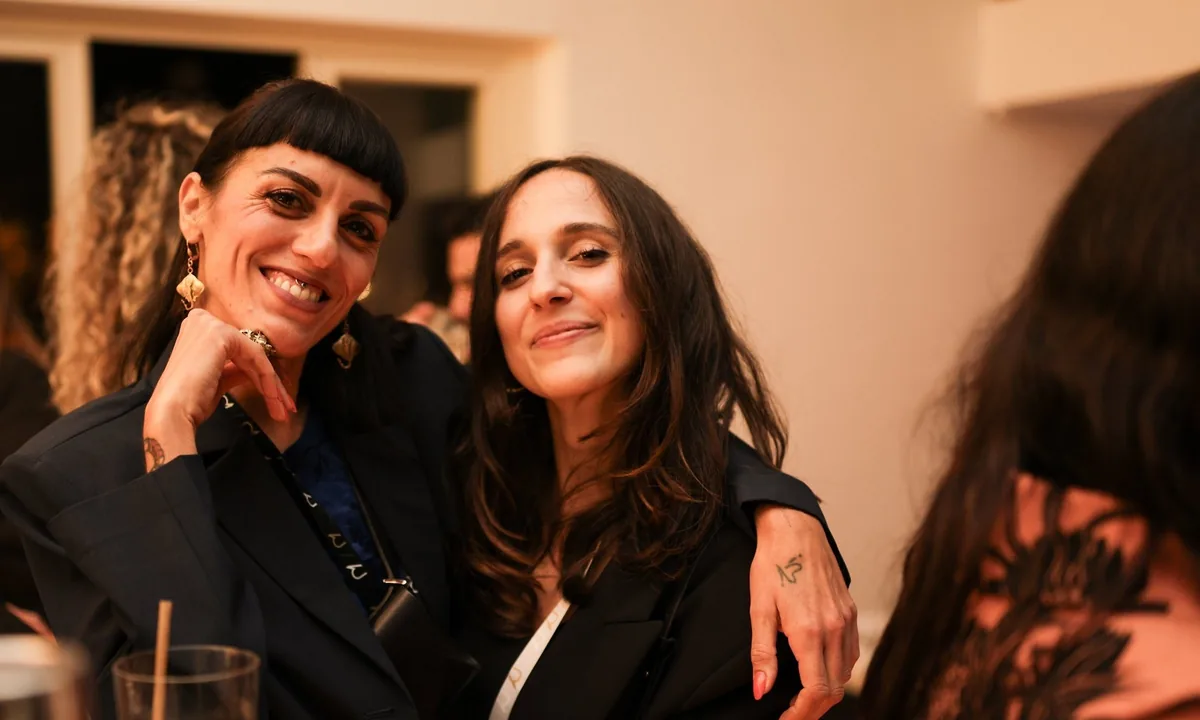 Francesca Colangelo and Giulia Mancuso of nCore HR at the bar during the evening of the Richmond Human Resources Forum