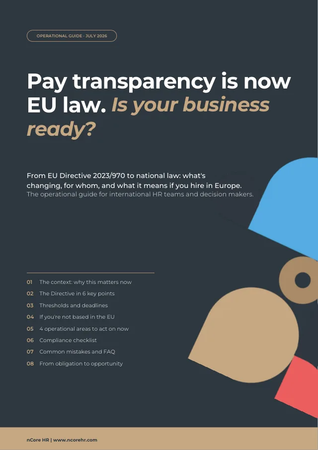 Cover of the guide — The EU Pay Transparency Directive