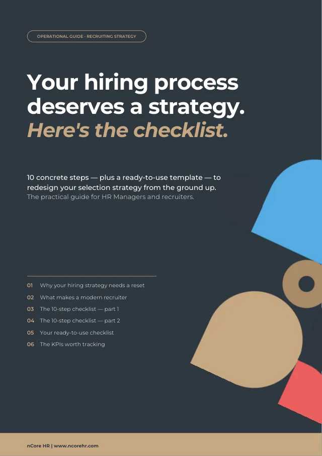 Cover of the guide — Practical checklist to redesign your recruitment strategy