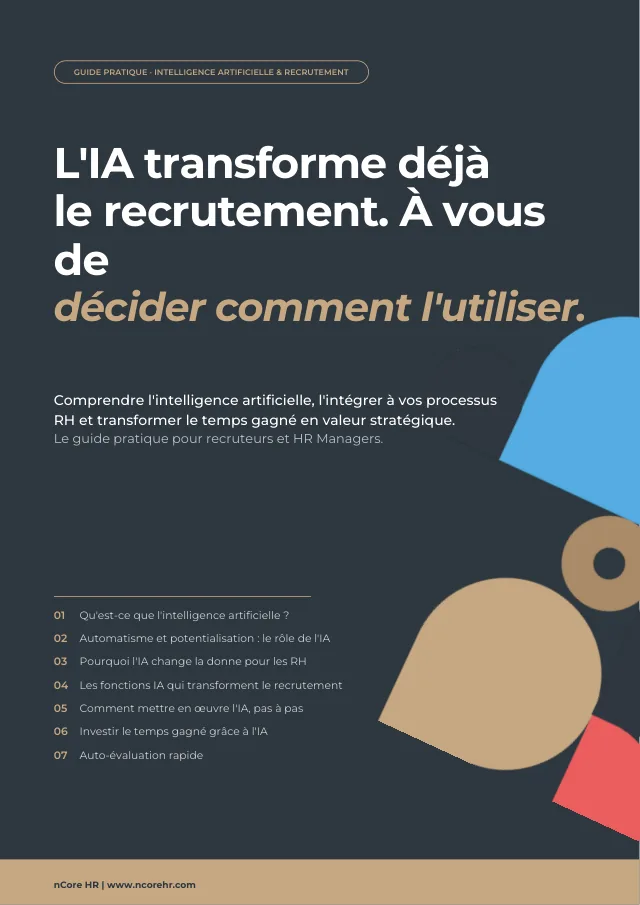 Couverture du guide — L'intelligence artificielle dans le recrutement