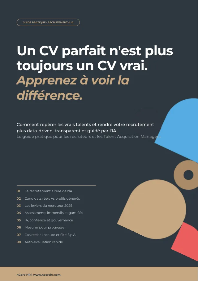Couverture du guide — Recruiter 2025 : reconnaître les vrais candidats à l'ère de l'IA