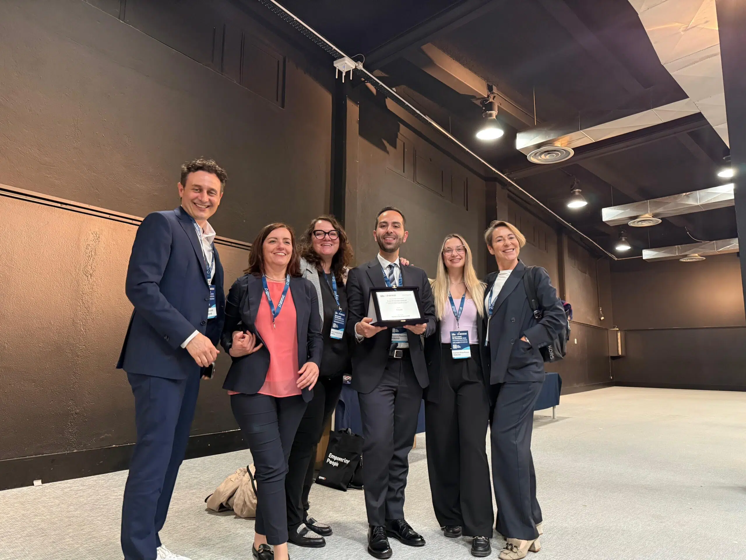 L’équipe Webuild reçoit l’HR Innovation Award au Politecnico di Milano